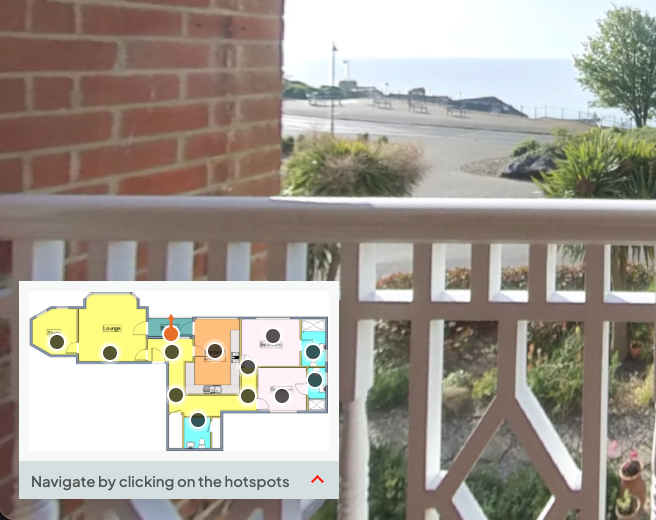 Published virtual tour screen